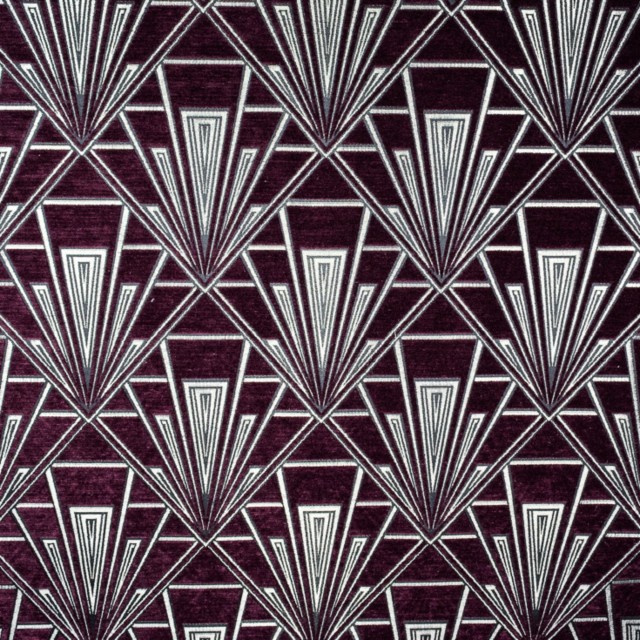 Gatsby geometric art deco chenille fabric