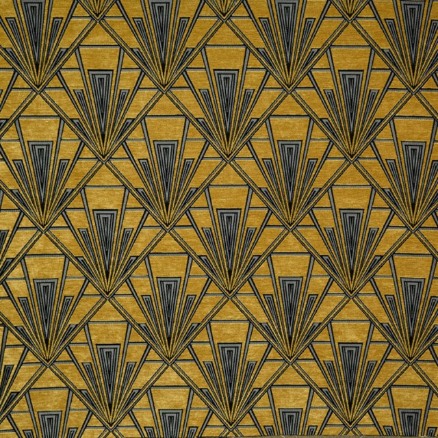 Gatsby is a geometric art deco chenille