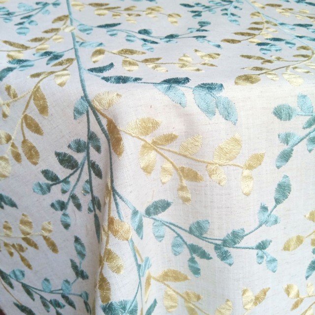 Zoe floral embroidery fabric