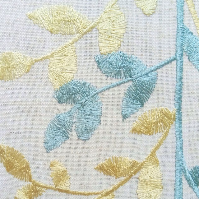 Zoe floral embroidery fabric