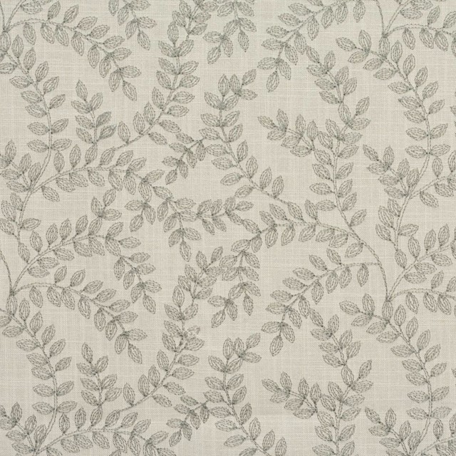 Wisley leaf trellis embroidery fabric