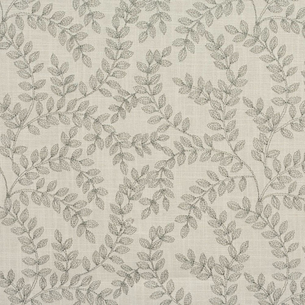 Wisley leaf trellis embroidery fabric