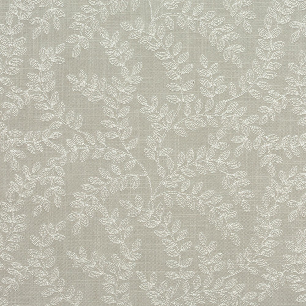 Wisley leaf trellis embroidery fabric