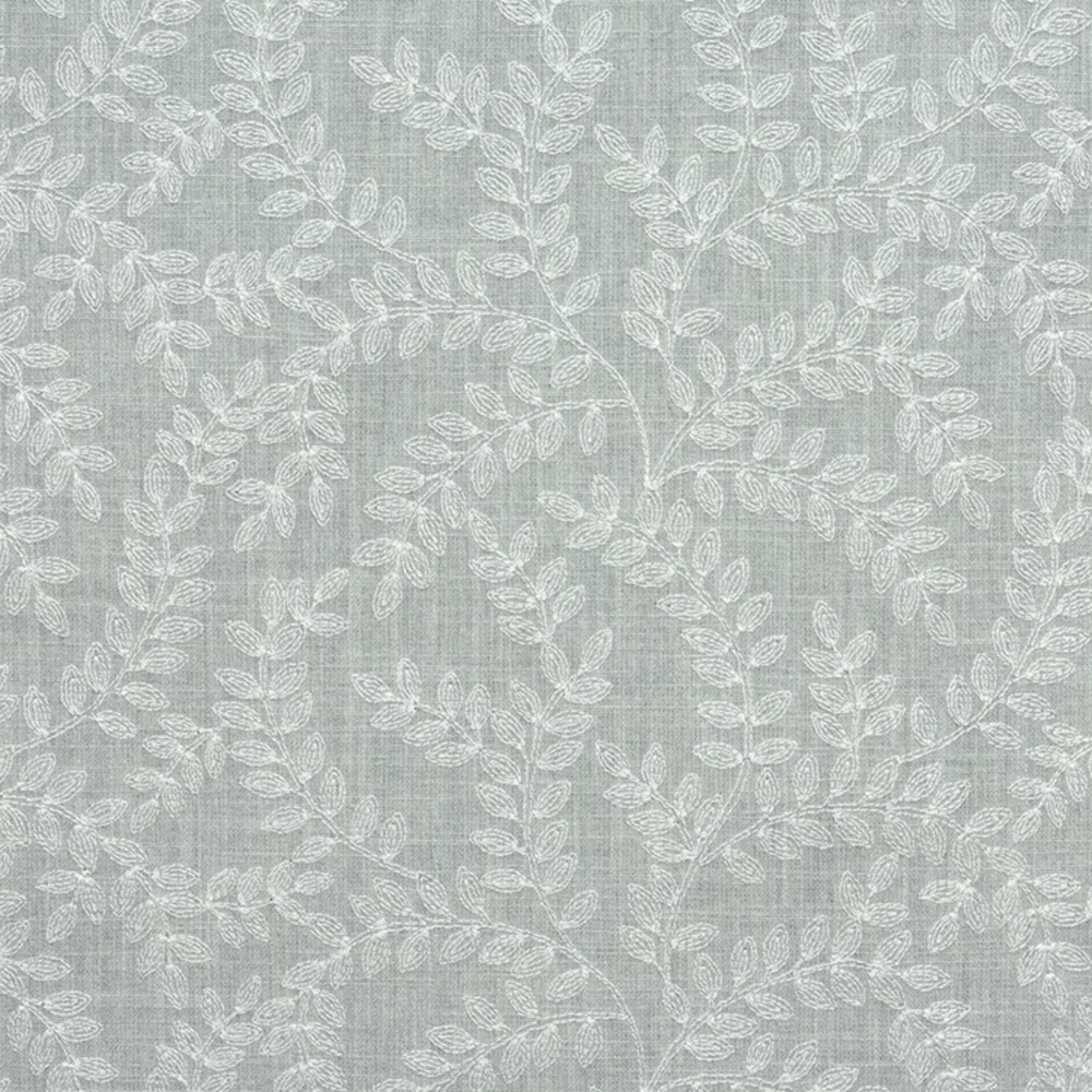 Wisley leaf trellis embroidery fabric