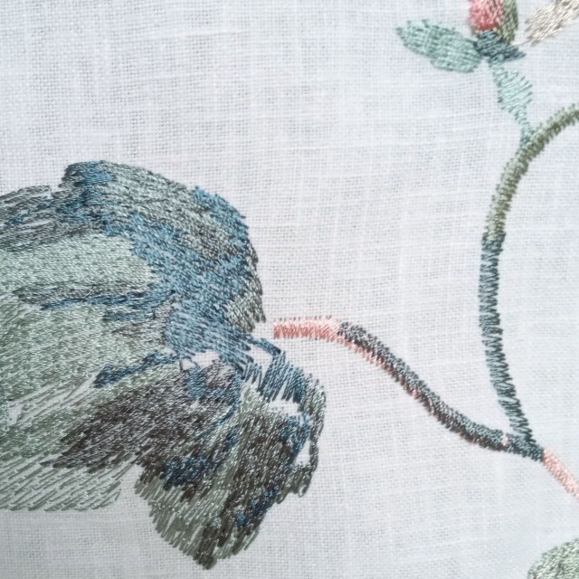 Embroidery Floral Fabric