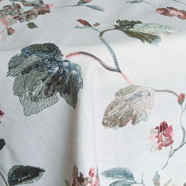 Embroidery Floral Fabric