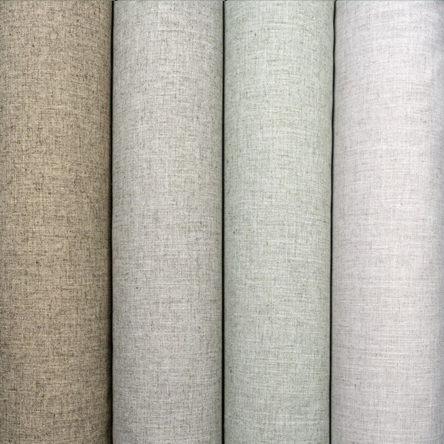 Oyster Bay a cool plain linen effect fabric